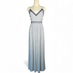 Japna Blue and White Maxi Dress